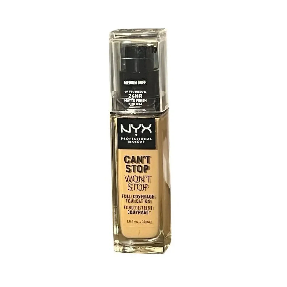 NYX Can't Stop Won't Stop Full Coverage Foundation Medium Buff​